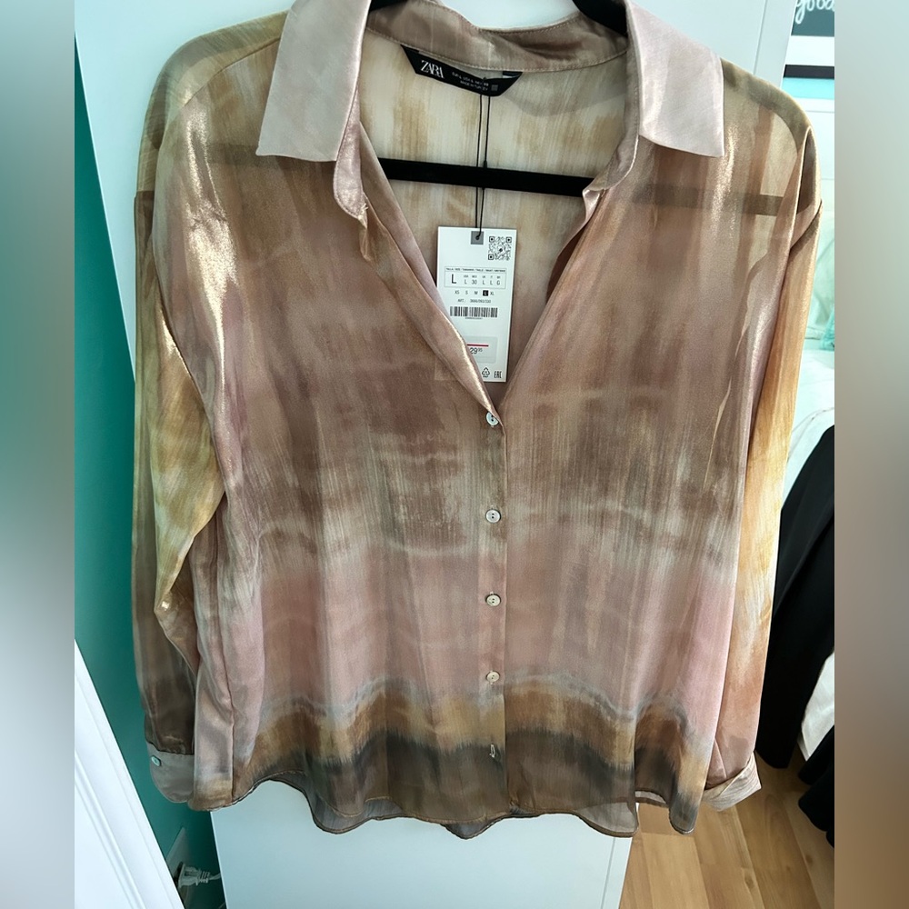 Zara Ombre Blouse
